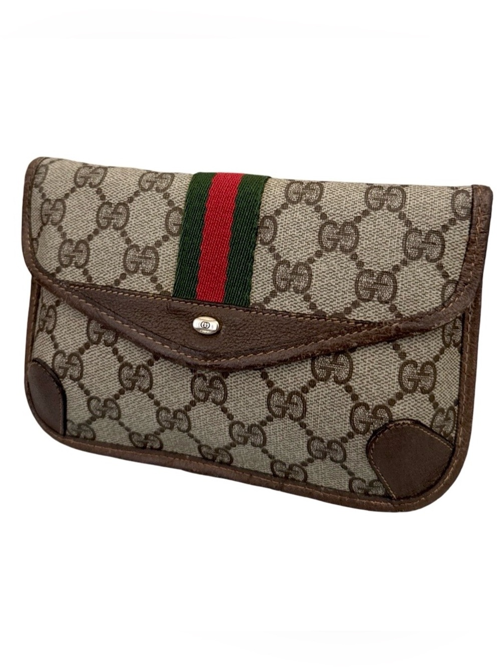 Authentic Vintage Gucci GG Supreme Web Clutch Bag | Accessory Collection